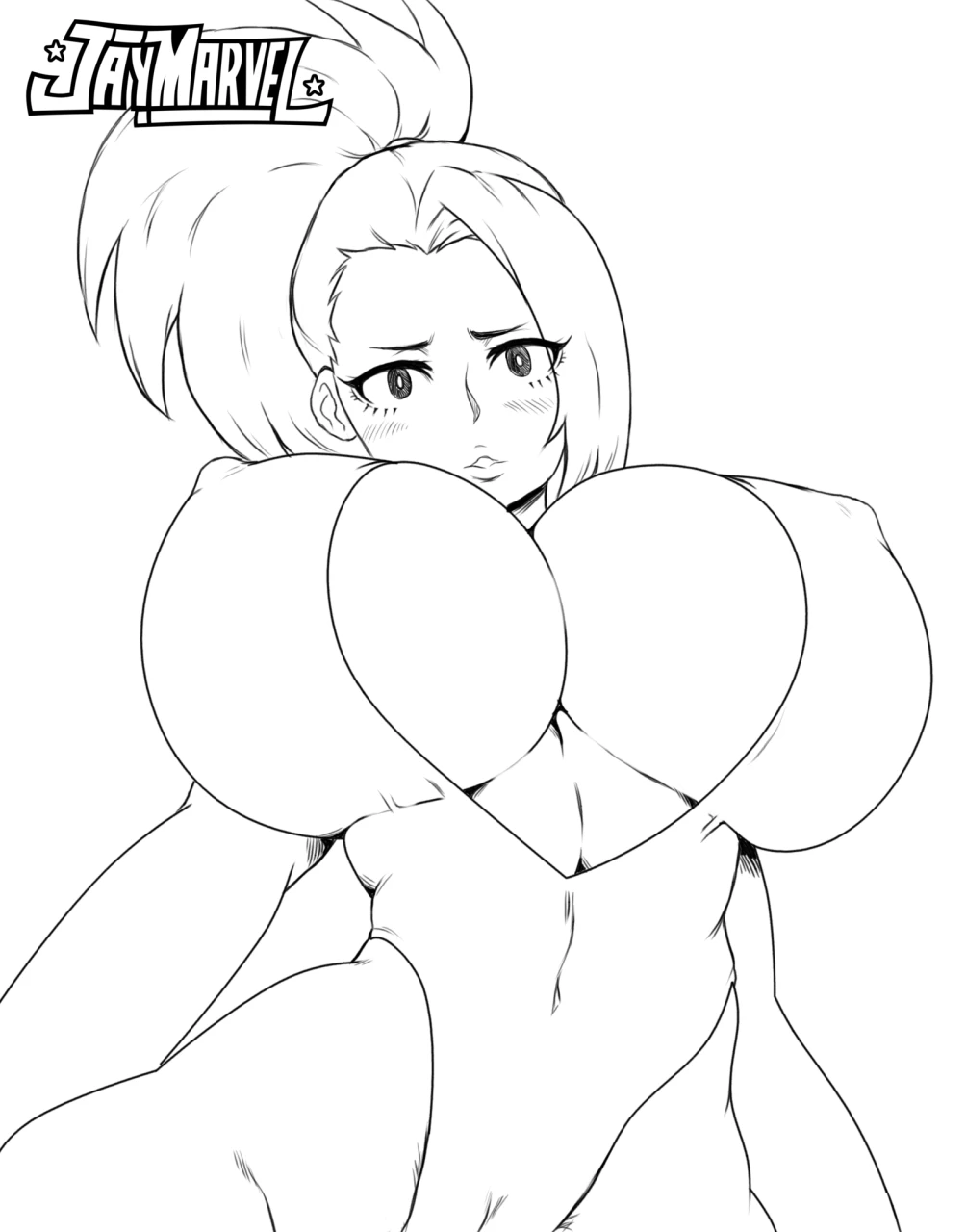 yaoyorozu-momo-my-hero-academia-line-art
