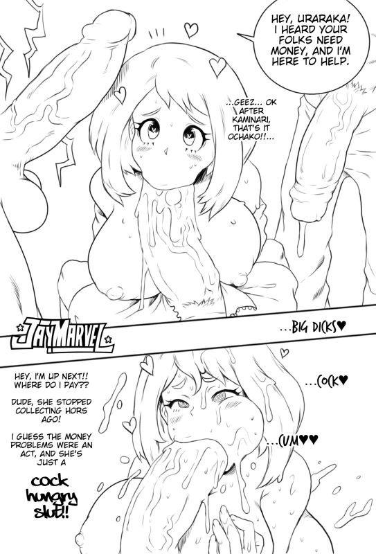 Ochako Mini-Comic - My Hero Academia Line Art